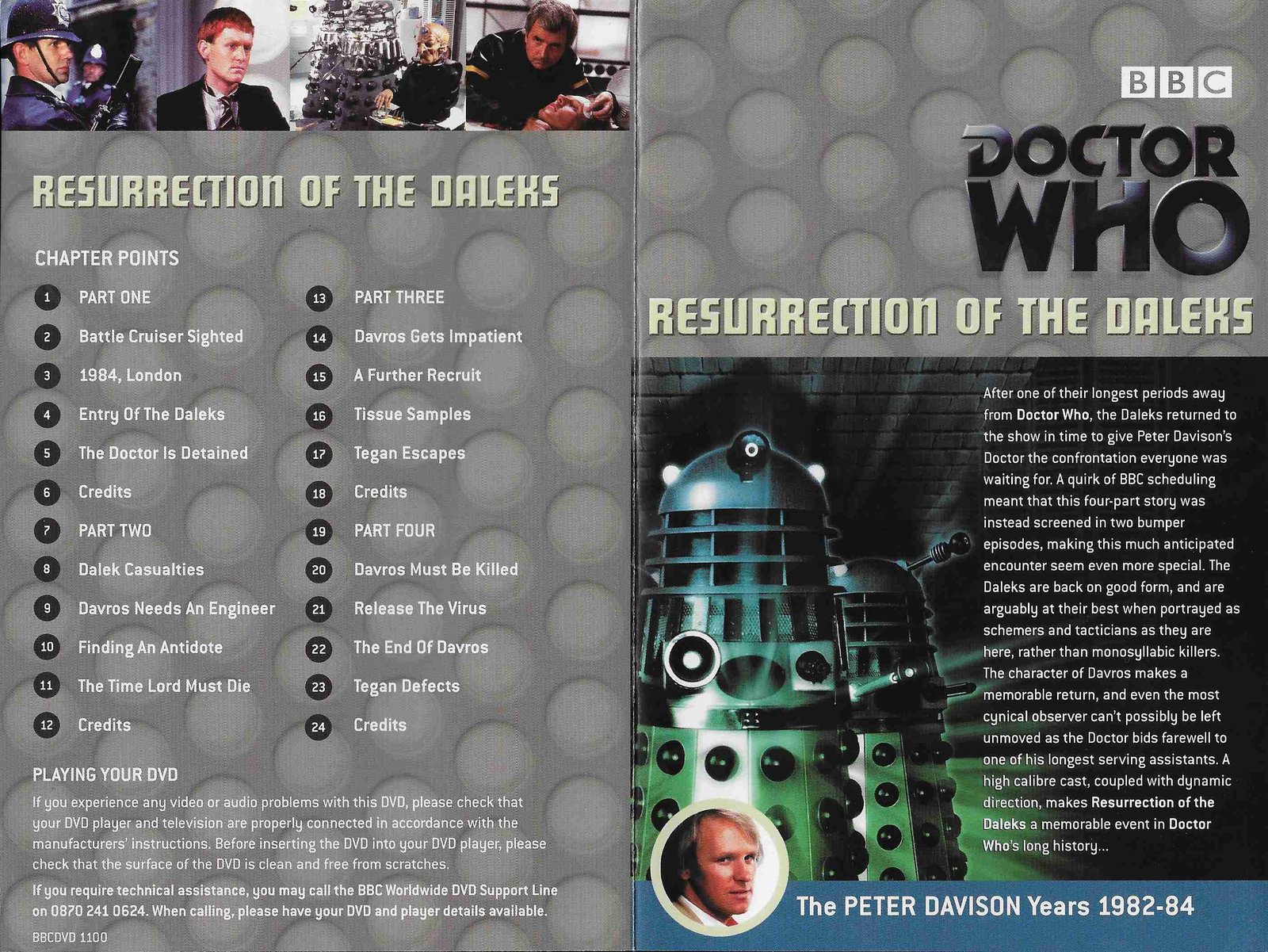 Inserts from BBCDVD 1100